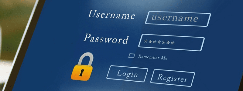 Anmeldeseite mit Benutzername- und Passwortfeldern. Symbolbild für Konten für Einsteiger – Zugang und Übersicht über Bankkonten.